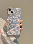 iPhoneケース ピンク フラワー かわいい シルバー スマホケース