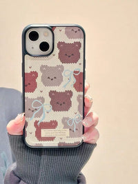 iPhoneケース カラフル クマ かわいい スマホケース
